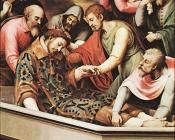 胡安 德 华内斯 : The Entombment of St Stephen Martyr